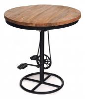 Стол круглый Secret de Maison LAMMERTAL (mod. O-254) дерево манго/металл, 80х80х84см, хела/металл натуральный. Фото №1