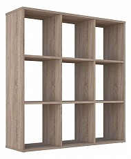 Стеллаж Polini Home Smart, древесина коричневая светлая дуб. Фото №2