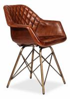 Кресло Secret De Maison EAMES BULL ( mod. M-17668) металл/кожа буйвола, 61х49х80см, античная медь/коричневый. Фото №1