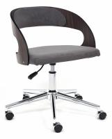 Кресло JAZZ палисандр, флок , серый, 29