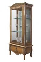 Шкаф с витриной Трио ММ-279-01(-01)