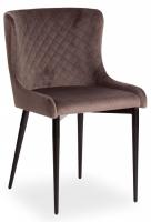 Стул MANTRA (mod. 713) ткань/металл, 49х61х82 см, высота до сидения 49 см, темно-серый barkhat 14/черный (поставляется по 4 шт)