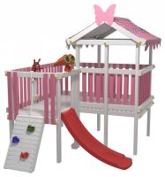 Комплекс игровой ДК8Р, розовый, серый. Фото №1