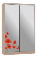 Рио 4-600 маки (полки справа) дуб млечный