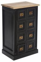 Тумба Secret de Maison BLACK LABEL (mod. WA-0034) дерево акация, манго, мдф, 56x40x89 см, черный/натуральный