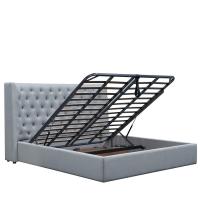 Кровать GC1726 серая с ящиком для белья