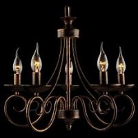 Подвесная люстра Eurosvet Provence 22404/5 черный с золотом фото Подвесная люстра Eurosvet Provence 22404/5 черный с золотом. Фото №1