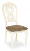 Стул -Андромеда/ Andromeda Цвет: каркас - Ivory white, обивка - коричневый S 168-7 (поставляется только по 2 шт)