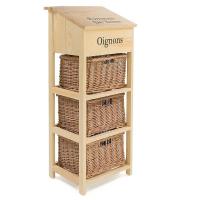 Тумба Legumes PE-09 с 3-мя корзинами и ящиком Тумба Legumes PE-09 с 3-мя корзинами и ящиком. Фото №1