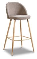 Барный стул 373B бежевый/дерево. Фото №1