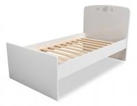 (Сильва) НМ 041.07 Кровать Лилу  Слоники / белый / серый