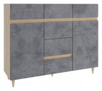 Киото СТЛ.339.05 Комод Дуб небраска/Бетон тёмный