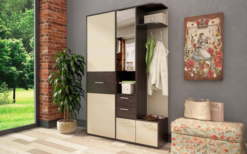 Диана СТЛ.279.01 Прихожая Венге/Дуб молочный. Фото №1