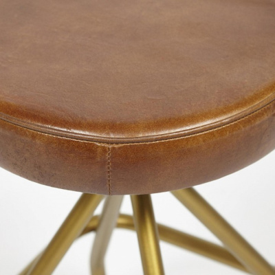 Стул Secret De Maison CHIPS ( mod. 4039-S)  металл/кожа буйвола, 32X32X49  , Античный светлый. Фото №2