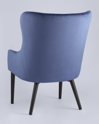 Кресло Ститч велюр королевский синий. Фото №5