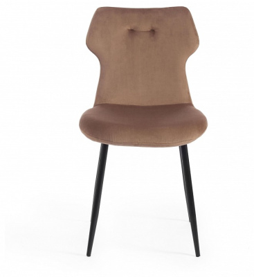 Стул Secret De Maison ROBOCOP (mod. DC0128) вельвет/металл, 57 х 46 х 85 см , коричневый (HLR11)/черный   (поставляется по 4 шт) фото Стул Secret De Maison ROBOCOP (mod. DC0128) вельвет/металл, 57 х 46 х 85 см , коричневый (HLR11)/черный   (поставляется по 4 шт). Фото №2