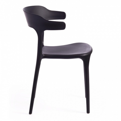 Стул TON (mod. PP-106) пластик, 50 х 50 х 76 см, черный 3010 (поставляется по 4 шт). Фото