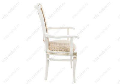 Стул деревянный Mariano молочное / патина. Фото №4