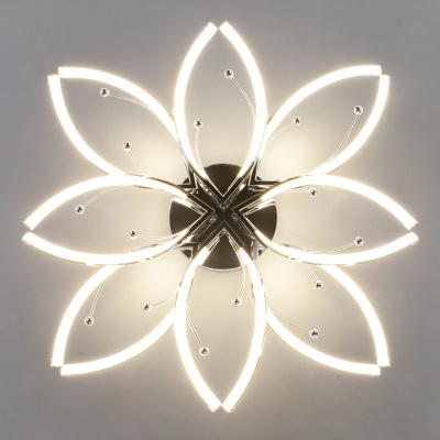 Потолочная люстра Eurosvet Fiona 90092/8 хром 96W. Фото №2