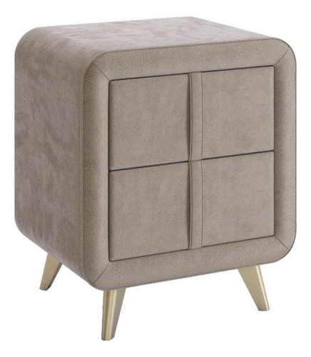 Тумба прикроватная Софи 2, (480х370х580) какао (велюр). Фото №1