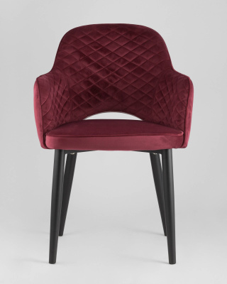 Стул Венера диамант велюр бордовый. Фото