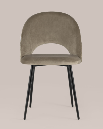 Стул Меган велюр с ромбами капучино. Фото №5