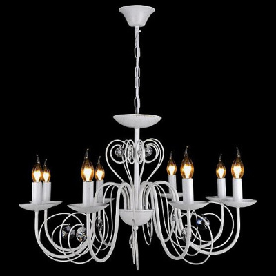 Подвесная люстра Eurosvet Tomas 60018/8 белый с золотом. Фото №2