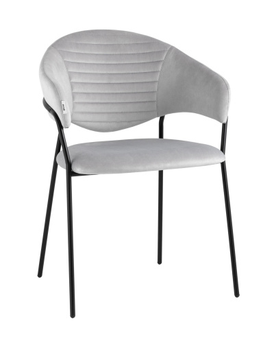 Стул Алексис велюр серый. Фото №1