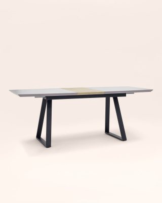 Стол обеденный Детройт раскладной 160-200*90 серый. Фото