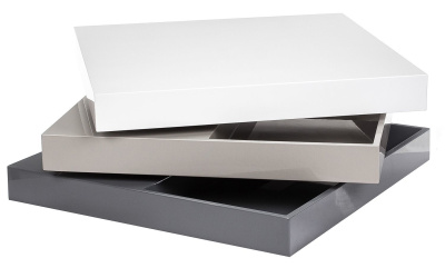 Стол журнальный СT1001 Белый/Серый. Фото