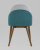 Стул HELGA светло-серый/бирюзовый 2 шт. фото Стул HELGA светло-серый/бирюзовый 2 шт.. Фото №6