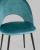 Стул Меган велюр с ромбами сине-зеленый. Фото №8
