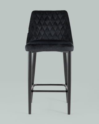 Стул полубарный Диего велюр черный. Фото №5