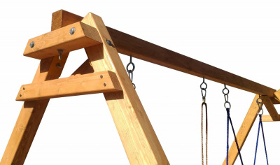 Качели детские Р911-31, коричневый. Фото №5