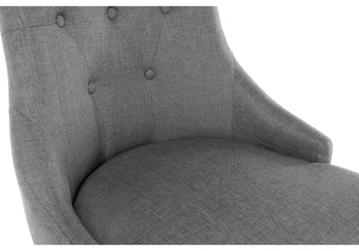 Стул деревянный Elegance dark walnut / fabric grey. Фото