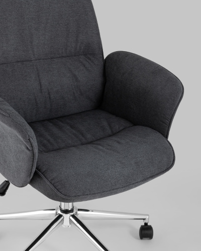 Стул офисный Simona серый. Фото №9