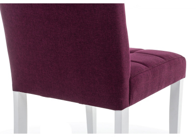 Стул деревянный Madina white / fabric purple. Фото