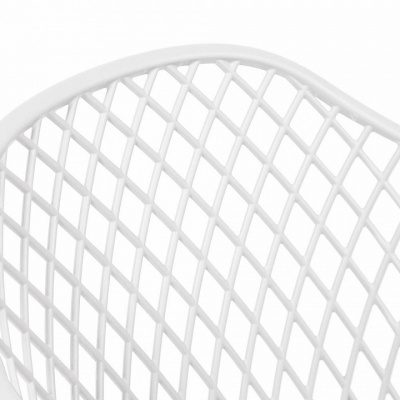 Стул DIEGO (mod. 8003) металл/пластик, 55х60х82,5 см, белый/черный (поставляется по 4 шт). Фото №2