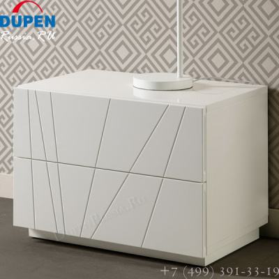 Тумба прикроватная DUPEN М-137 OCEAN белая. Фото №3