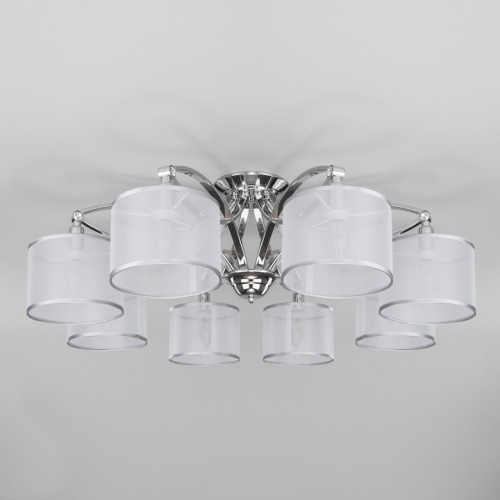 Потолочная люстра Eurosvet Fabiola 60109/8 хром. Фото №1