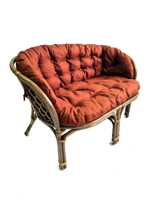 Диван Багама с полной коричневой подушкой. Фото №2