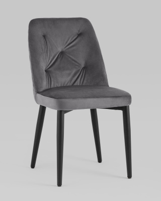 Стул Эмма велюр серый. Фото №3