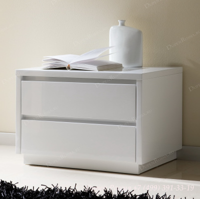 Тумба прикроватная DUPEN М-96 белая. Фото