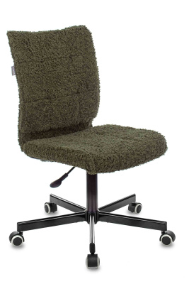 Кресло Бюрократ CH-330M хаки экомех крестовина металл черный. Фото №2