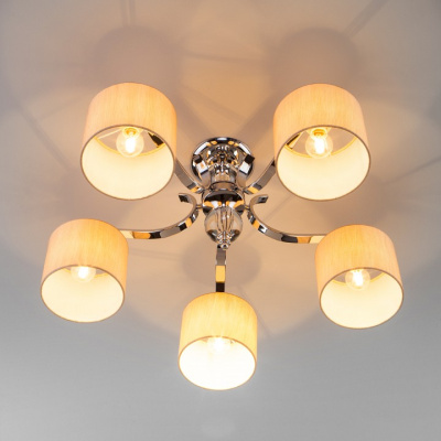 Потолочная люстра Eurosvet Shantel 60111/5 хром фото Потолочная люстра Eurosvet Shantel 60111/5 хром. Фото №2