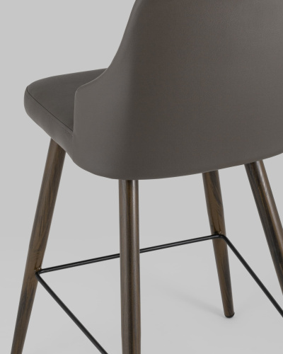 Стул полубарный Коналл экокожа таупе. Фото №8