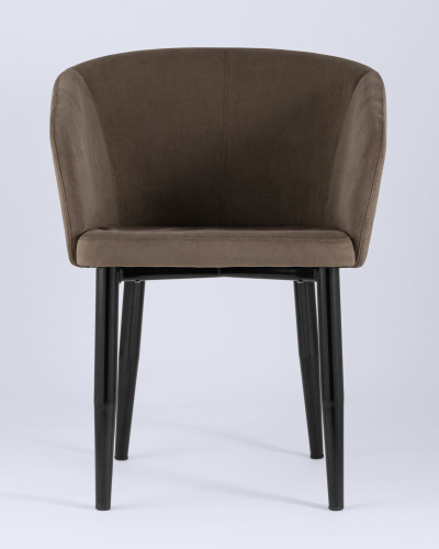 Кресло Ральф велюр коричневый. Фото №5