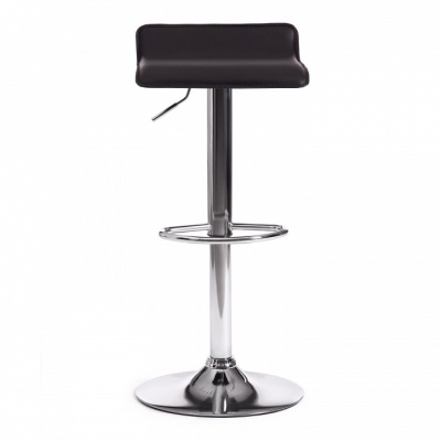 Стул барный KOST (mod. KY509) металл, экокожа, 38*39*63-84 см, черный/хром (поставляется по 2 шт). Фото №2