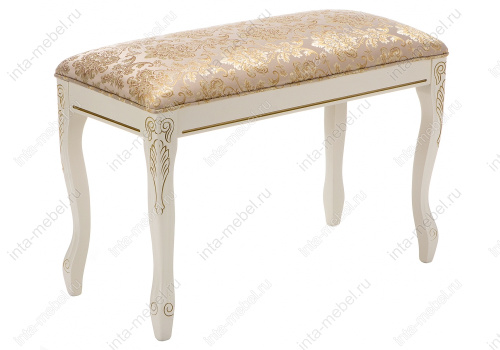 Стул деревянный Валентино патина золото / бежевый. Фото №7