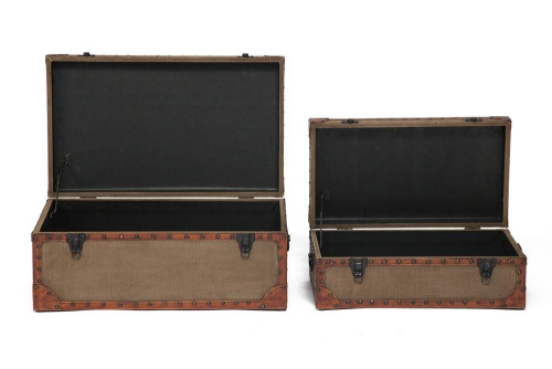 Набор из 2-х столиков-сундуков Secret De Maison Boutique (mod. М-11073) (Коричневый). Фото №1